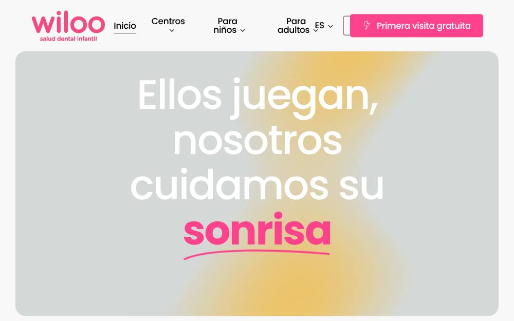 Portada de la web de Wiloo
