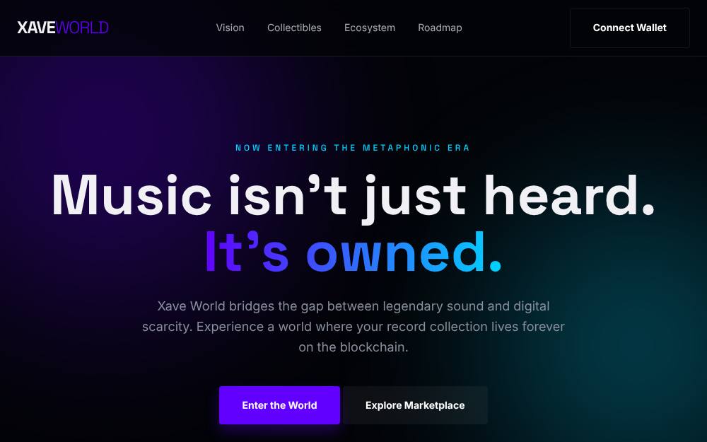 Portada de la web de Xave World