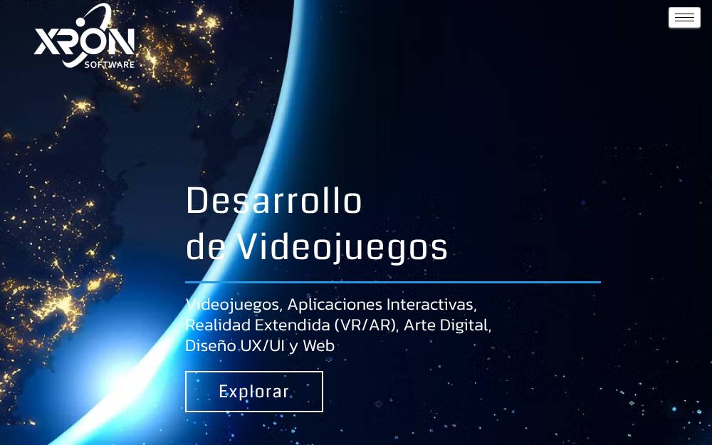 Portada de la web de Xronsoftware
