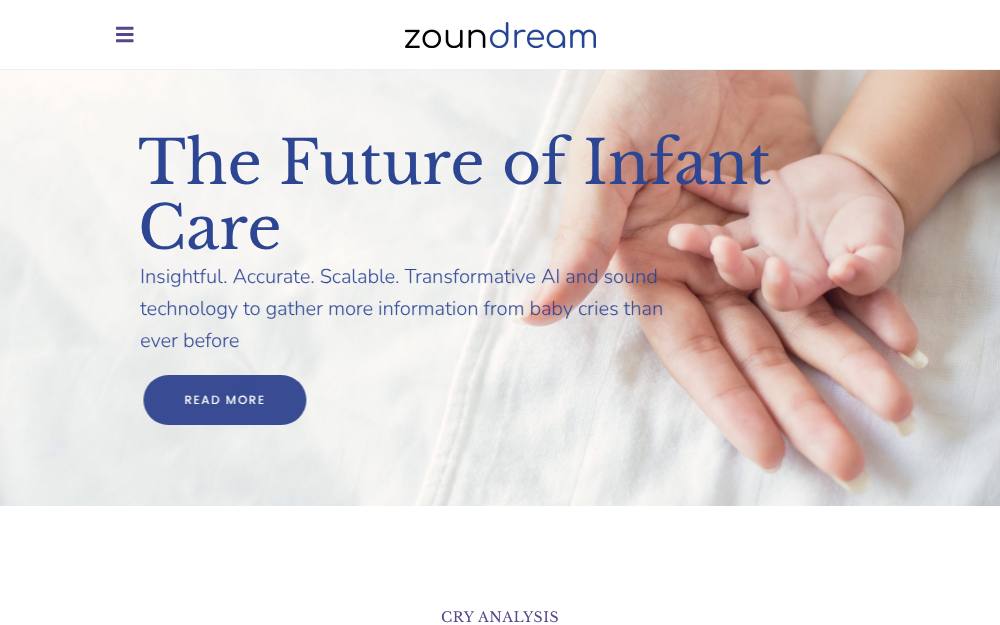 Portada de la web de Zoundream